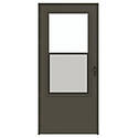 Larson Vinyl Clad 36 X 81-Inch Brown Midview Storm Door