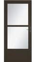 36 x 81-Inch Retractable Screen Away Brown Aluminum Midvew Storm Door  