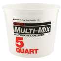 5-Quart Natural Plastic Multi-Mix Container