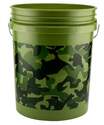 5-Gallon Green Camouflage Bucket
