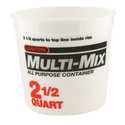 2-1/2-Quart Natural Plastic Multi-Mix Container