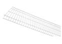 16-Inch X 4-Foot White Linen Wire Shelf