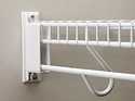 White Fixed Mount Wall End Brackets For Shelving Contractor Pack