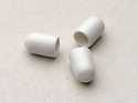 White Rod Spacer End-Caps For Shelving 2-Pack
