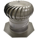 12-Inch Steel Weathered Wood Rotary Turbine Ventilator