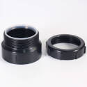 1-1/2 x 1-1/4-Inch Trap Adapter With Plastic Nut And Washer (hub X Sj)