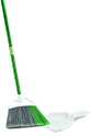 Libman Precision Angle Series 206 Handheld, No Lid Broom With Dust Pan, Pet Bristle, Green