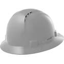 Briggs Grey Vented Full Brim Hard Hat