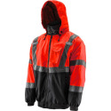 Hi-Viz Orange Men's Bomber Jacket, 4XL