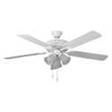 52-Inch Decorators Choice Ceiling Fan With Light White