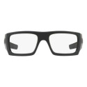 Matte Black Frame With Clear Lens Si Ballistic Det Cord Safety Glasses