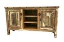 64-Inch Antique White Tv Stand