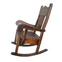 Rocking Chair With Leather Seat
