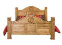 Honey Rope & Star King Size Bed