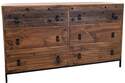 Riverside Dark Walnut 6-Drawer Dresser