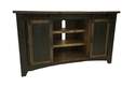 60-Inch Terra Black Tv Stand With Sliding Doors