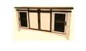 72-Inch Terra White Tv Stand With Sliding Doors