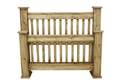 Honey Pine Queen Mission Bed