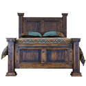 King Finca Bed With Reclaimed Wood Panels