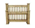 Honey Pine Twin Mission Bed