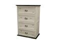 White 4-Drawer Chest
