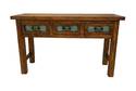 3-Drawer Turquoise Console Table