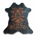 Mini Black Baroque Hide Area Rug