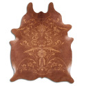 Medium Brown Baroque Hide Area Rug