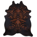 Medium Black Baroque Hide Area Rug