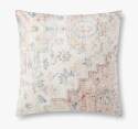 22 x 22-Inch Pink/Multi Poly-Filled Pillow