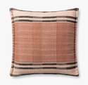 22 x 22-Inch Pink/Multi Cotton Pillow