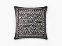 22 x 22-Inch Poly-Filled Cotton Black/White Pillow