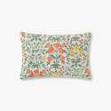 13 x 21-Inch Mughal Rose Linen Pillow