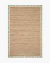 5-Foot X 7-Foot 6-Inch Natural/Cream Mughal Rose Costa Area Rug
