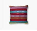22 X 22-Inch Multi-Colored Indoor/Outdoor Throw Pillow