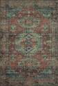 7-Foot 6-Inch X 9-Foot 6-Inch Skye Collection Sky & Terracotta Area Rug