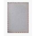 2-Foot 3-Inch X 3-Foot 9-Inch Topanga Collection Silver And Natural Indoor/Outdoor Rug