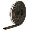 10-Foot Black All-Weather Automobile And Marine Weatherstrip