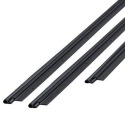 36 x 84-Inch Black Flat-Design Aluminum And Vinyl Screw-On Top And Sides Door Seal Kit