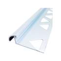 3/8-Inch X 8-Foot Clear Satin Anodized Finished Bullnose
