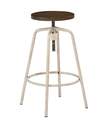 Antique White Factory Stool