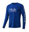 Men's Medium Huk Blue Icon X Long Sleeve Shirt
