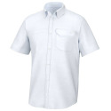 Tide Point White Short Sleeve Men's Fishing Shirt, 2XL