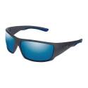 Matte Black/Smoke/Blue Mirror Huk Spearpoint Polarized Sunglasses
