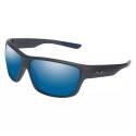 Matte Black/Smoke/Blue Mirror Huk Spar Sunglasses