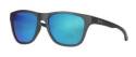 Matte Black/Smoke/Blue Mirror Huk Swivel Sunglasses