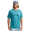2X-Large Storm Blue Huk Logo Tee-Shirt
