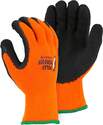 Small High-Visibility Orange Knit Glove With Rubber Palm