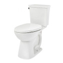 1.28 White Elongated Front Two-Piece Toilet Complete Toilet Kit