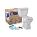 Smart Height White Round Toilet Kit